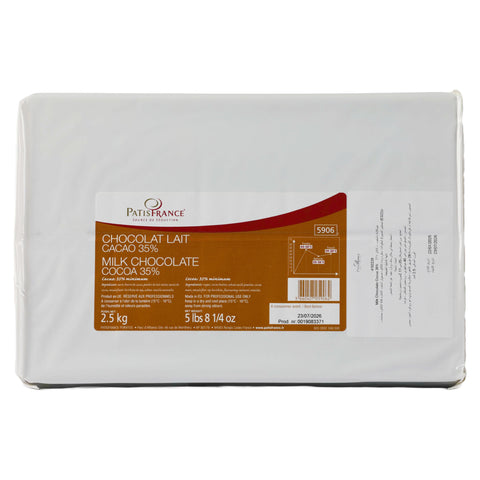 Patis France 35% Milk Chocolate Couverture
