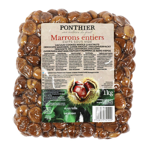 Ponthier Cooked Whole Chestnuts