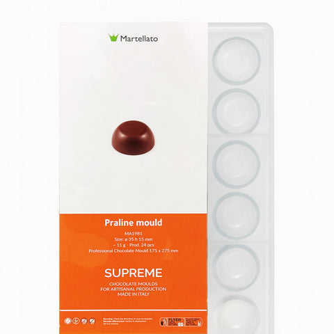 Martellato Round Classic Praline Mould