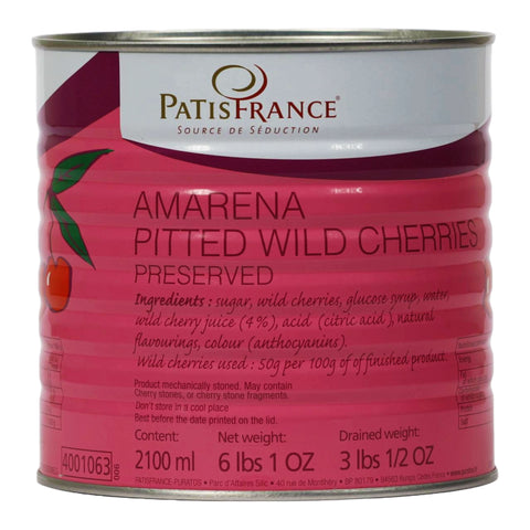Patis France Amarena Cherries in Heavy Syrup