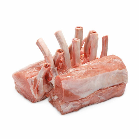 Ekro Dutch Frozen Bone-In Frenched Veal Rack - Milk-Fed